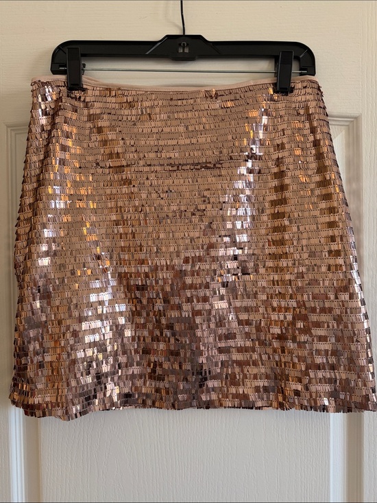 Gianni Bini Dresses & Skirts - Gianni Bini Rose Gold Sequin Mini Skirt